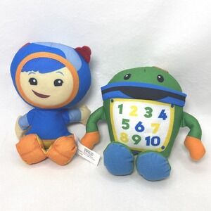 2 Team Umizoomi 9" Plush Bot Geo Nickelodeon 2011 Mattel Fisher Price Stuffed